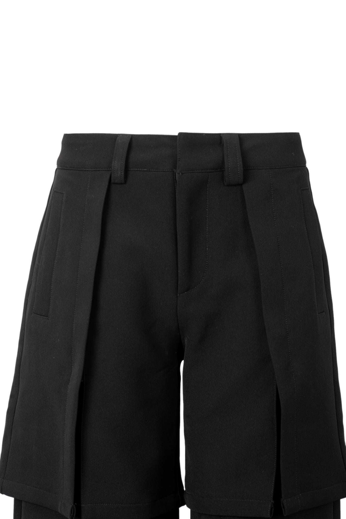 Double layer wide leg pants