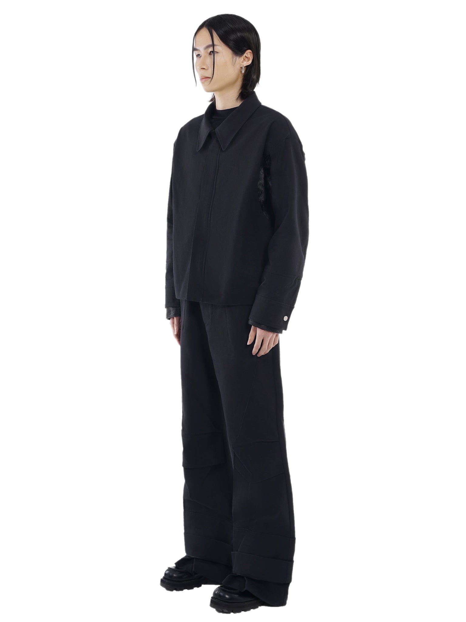 Horsehair patchwork jacket