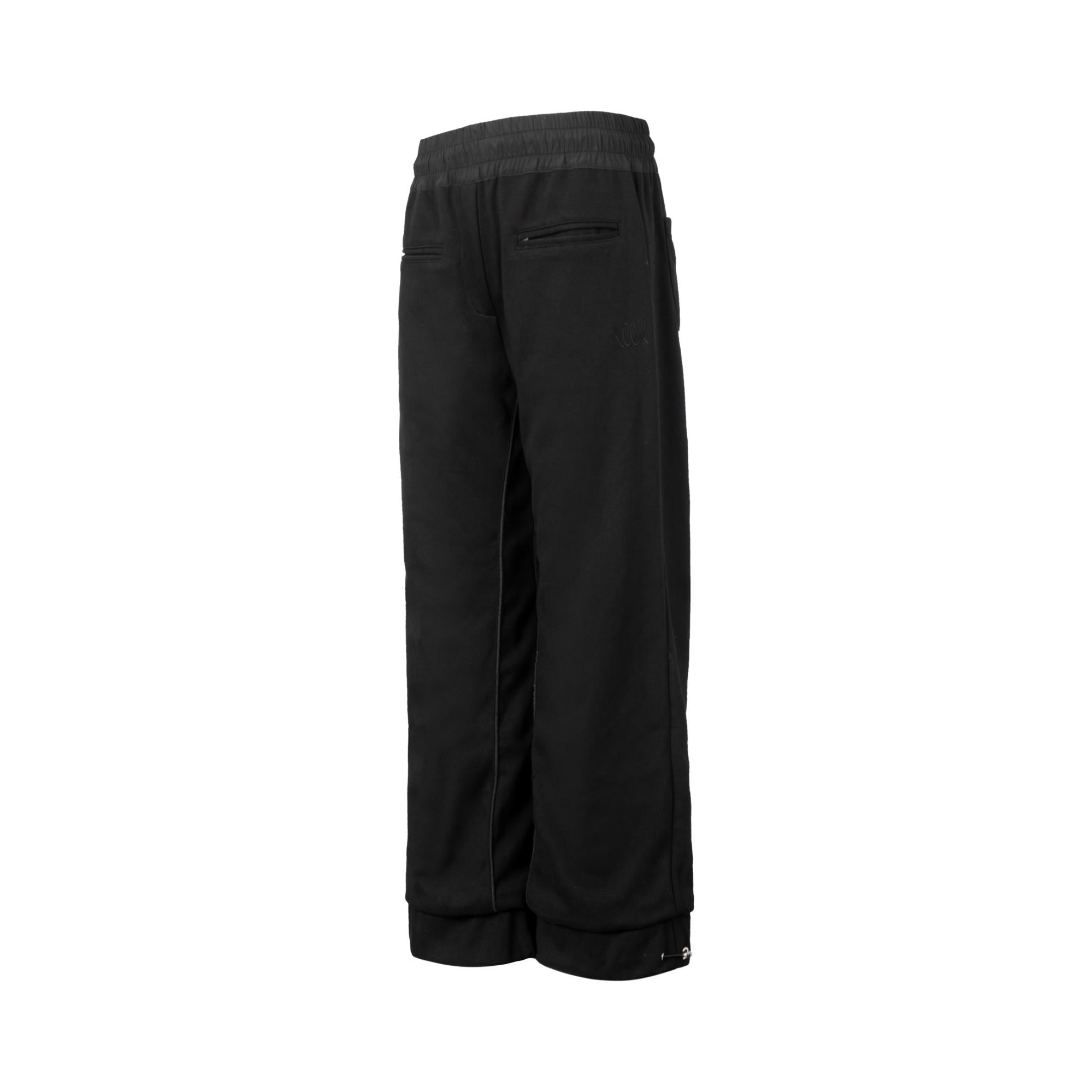 Nylon knit reversible sweatpants