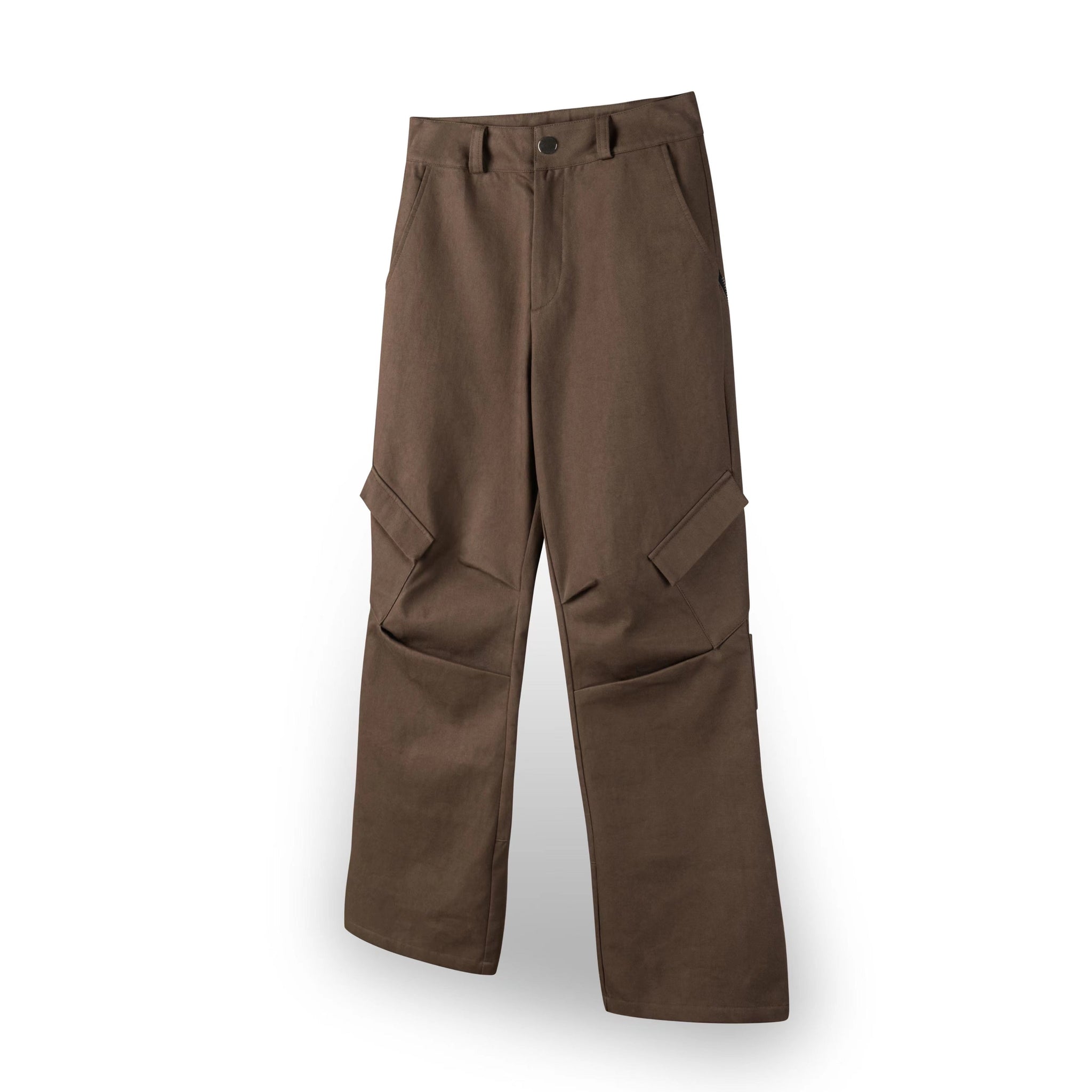 Zip Velcro pants [BLACK,BROWN]