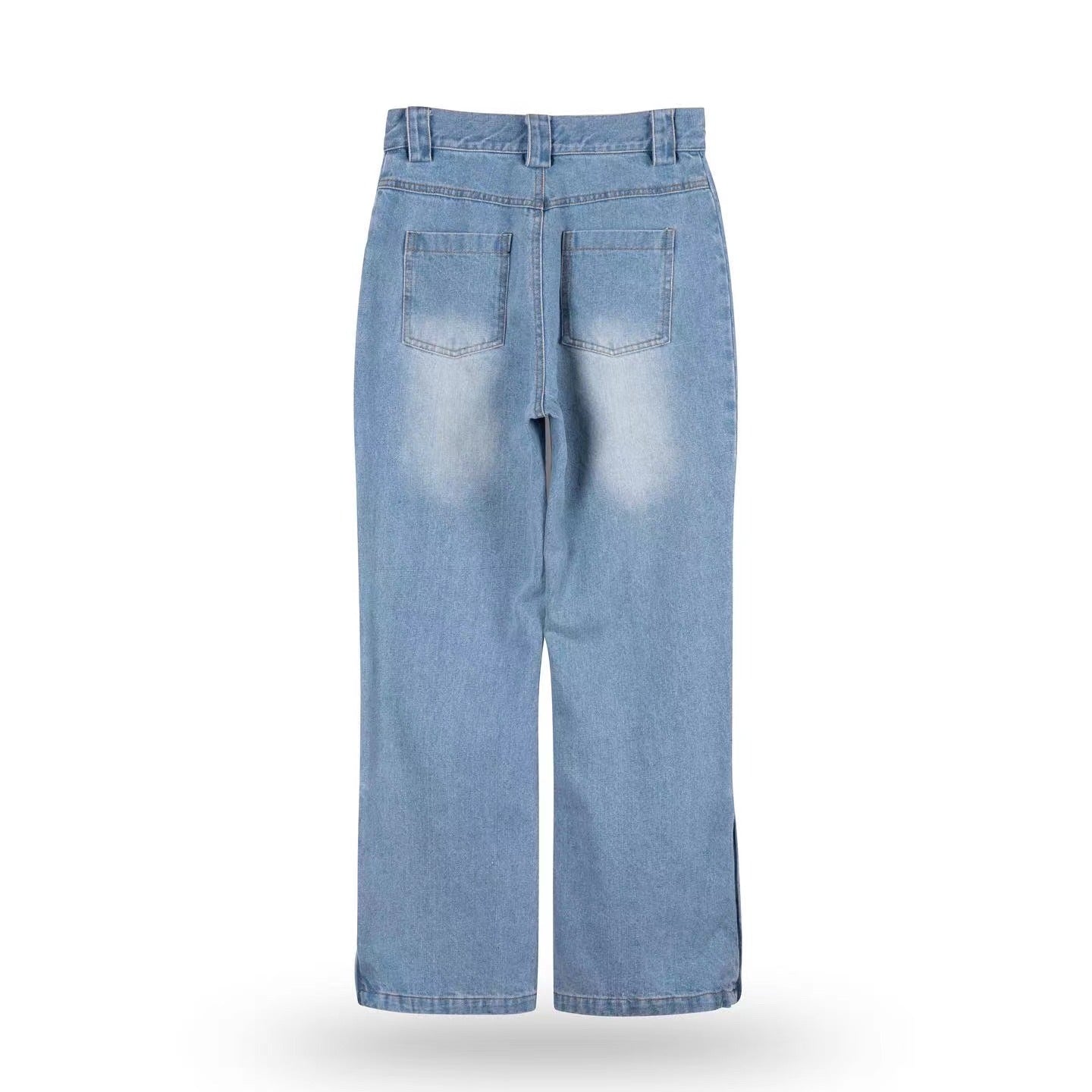 Twisted strip jeans